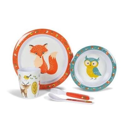 Kids Woodland Melamine Set