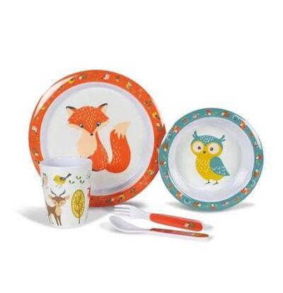 Kids Woodland Melamine Set