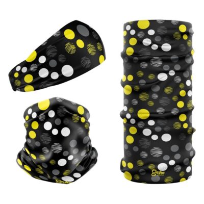 Recycled Neckwear Yellow Polka